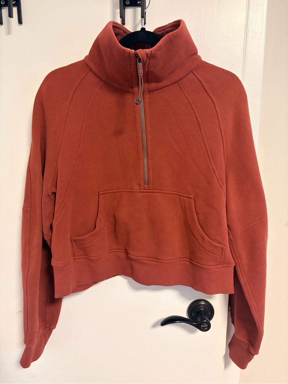 lululemon athletica Rust Half-Zip Pullover Hoodie